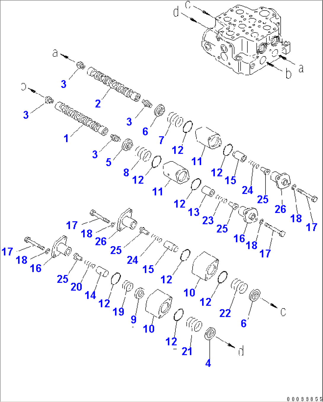 CONTROL VALVE (2-SPOOL) (2/7)