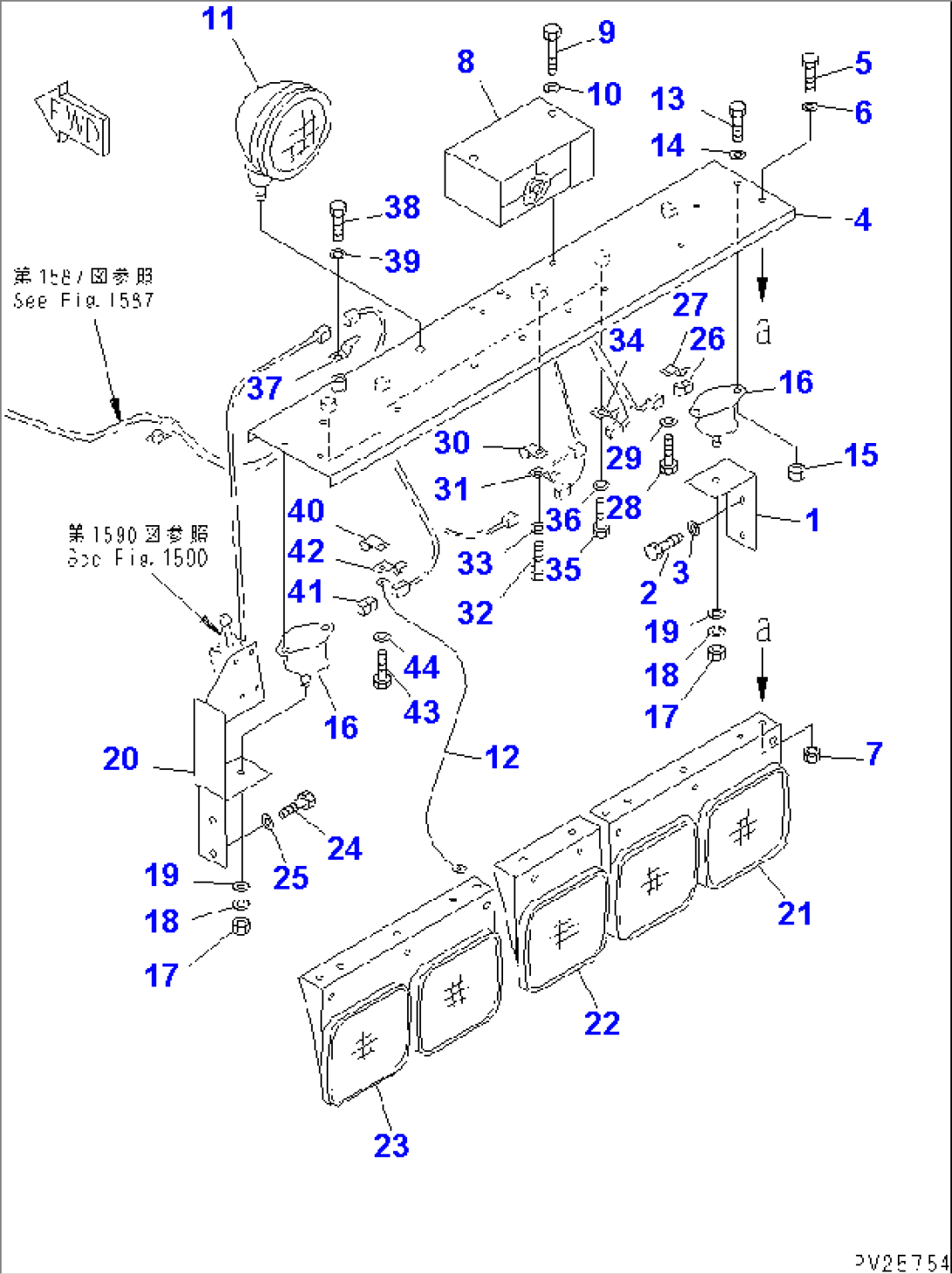 ELECTRICAL SYSTEM (OUTSIDE CAB) (8/11)(#5680-5999)