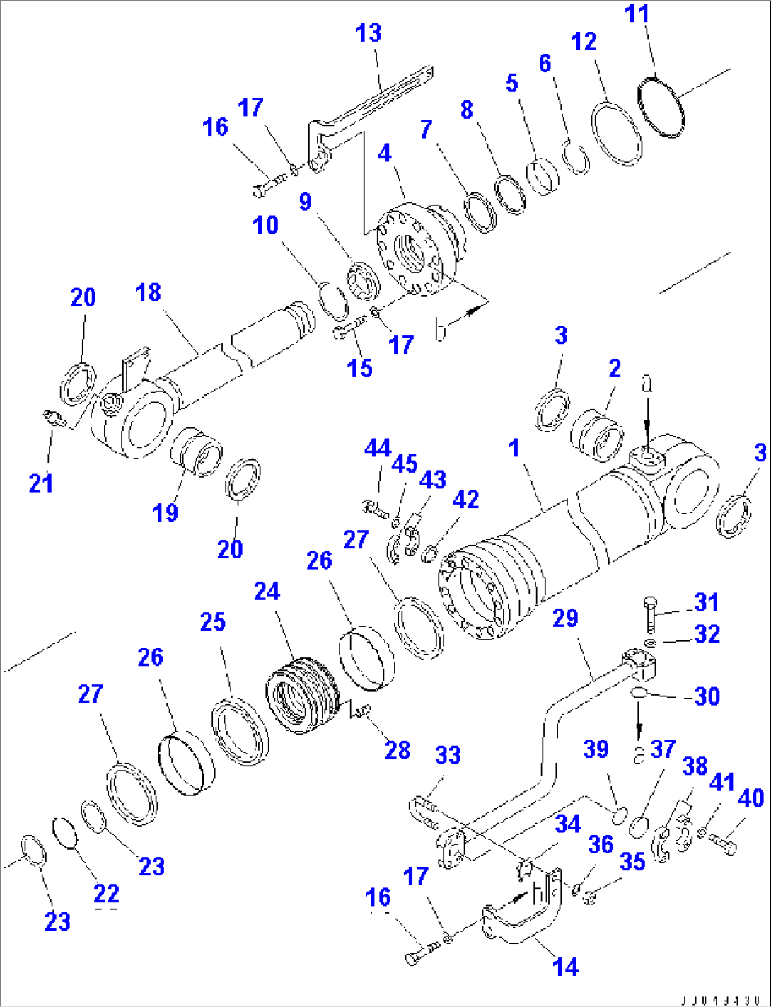 BUCKET CYLINDER (INNER PARTS)(#85001-)
