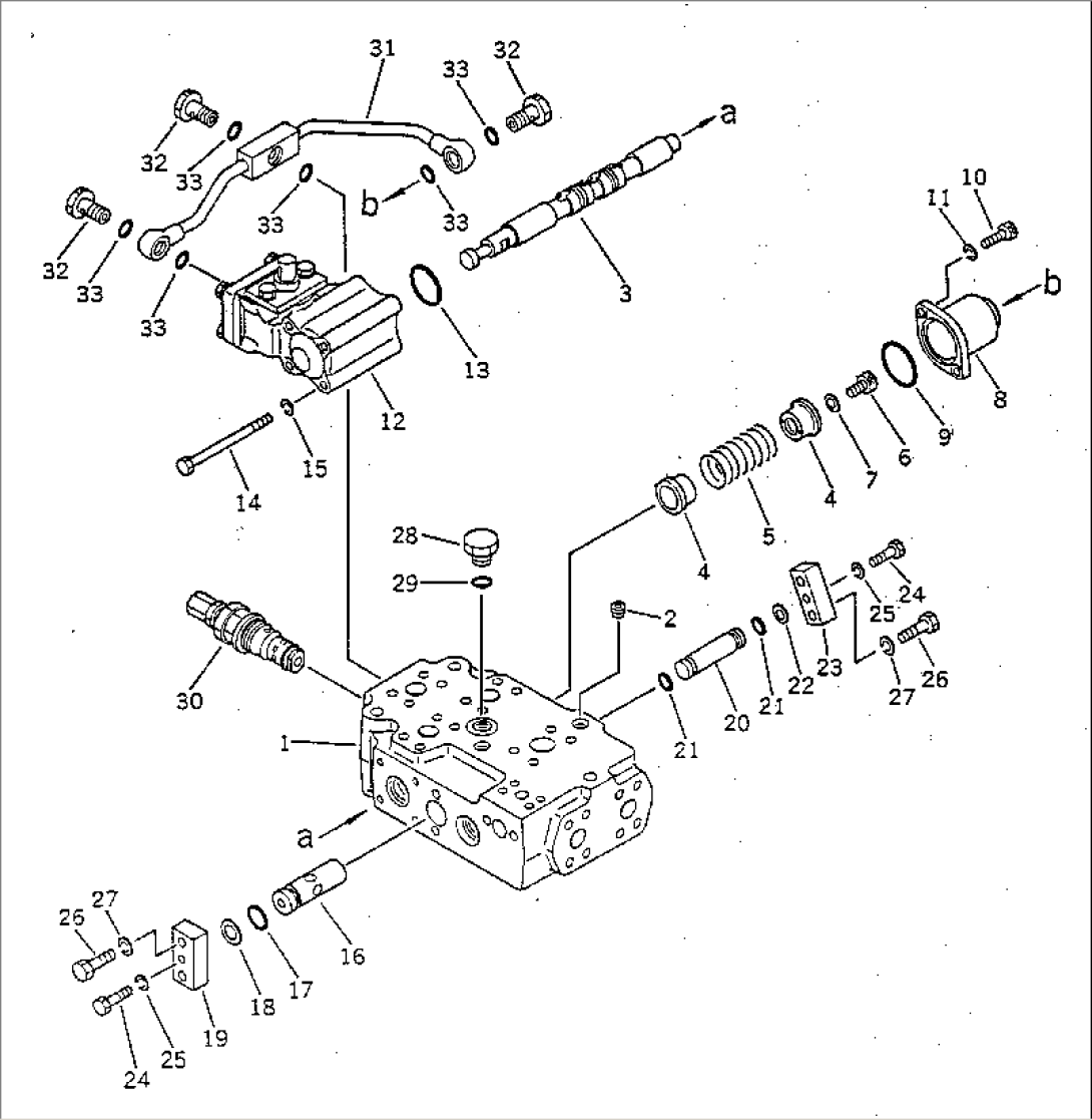 HYDRAULIC CONTROL VALVE (BOOM) (2/2)