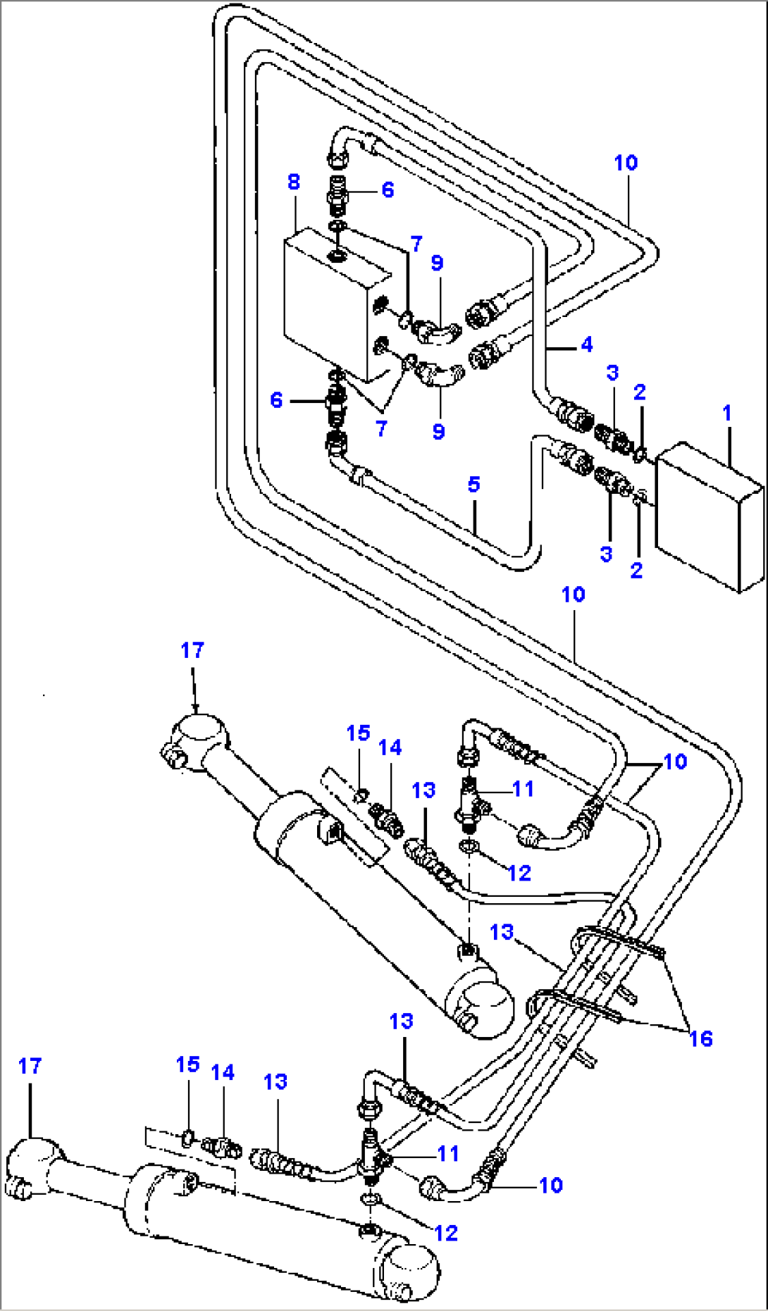 ARTICULATION CYLINDER ACTUATOR LINES