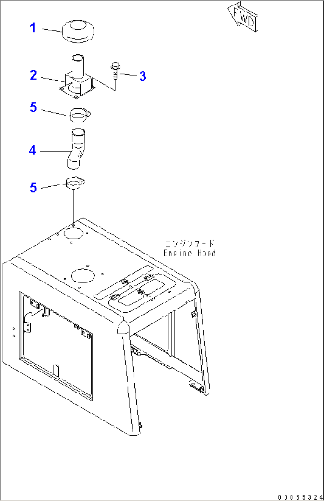 HOOD (AIR INTAKE EXTENSION)(#11001-11500)