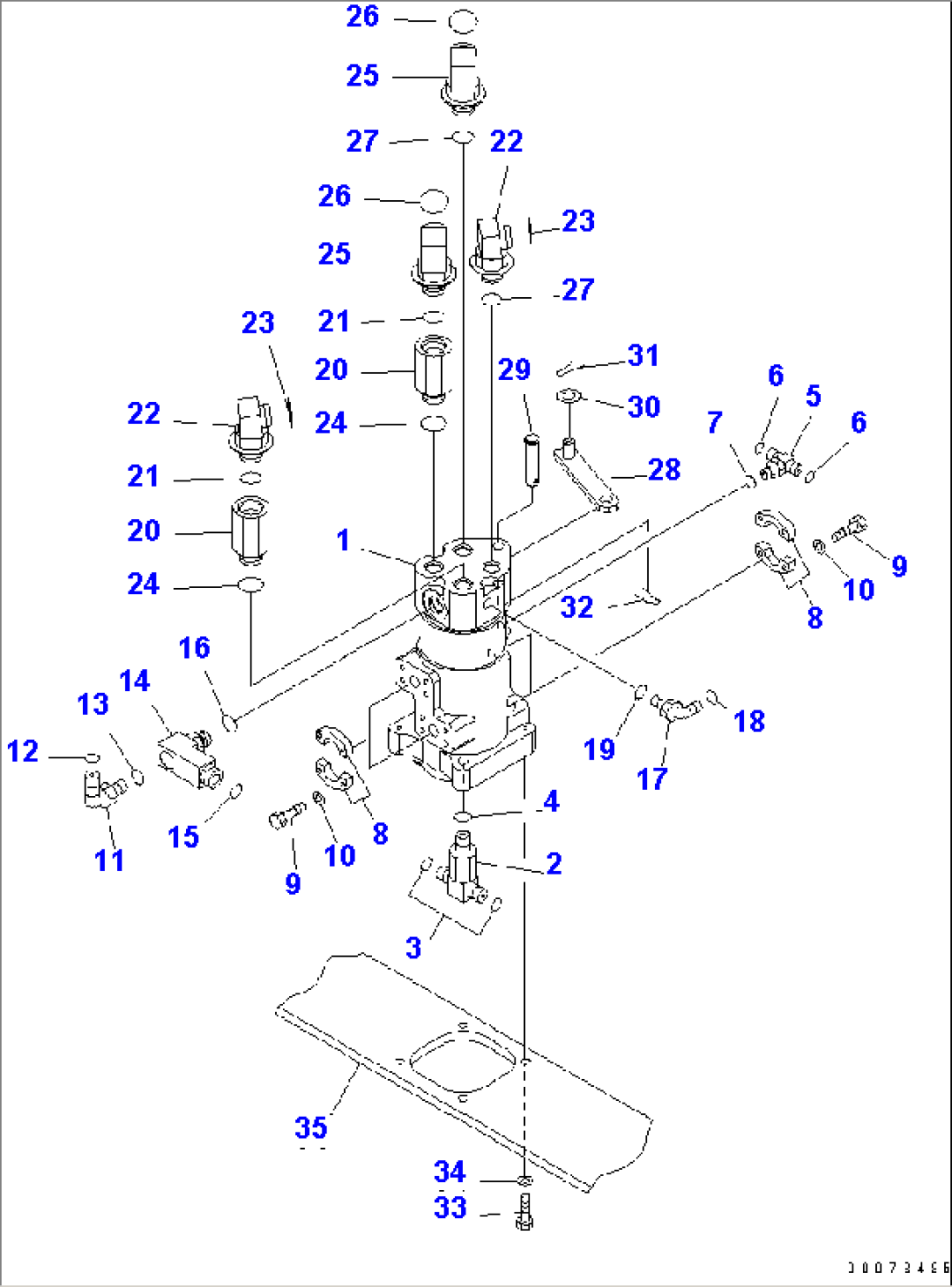 SWIVEL JOINT CONNECTING PARTS