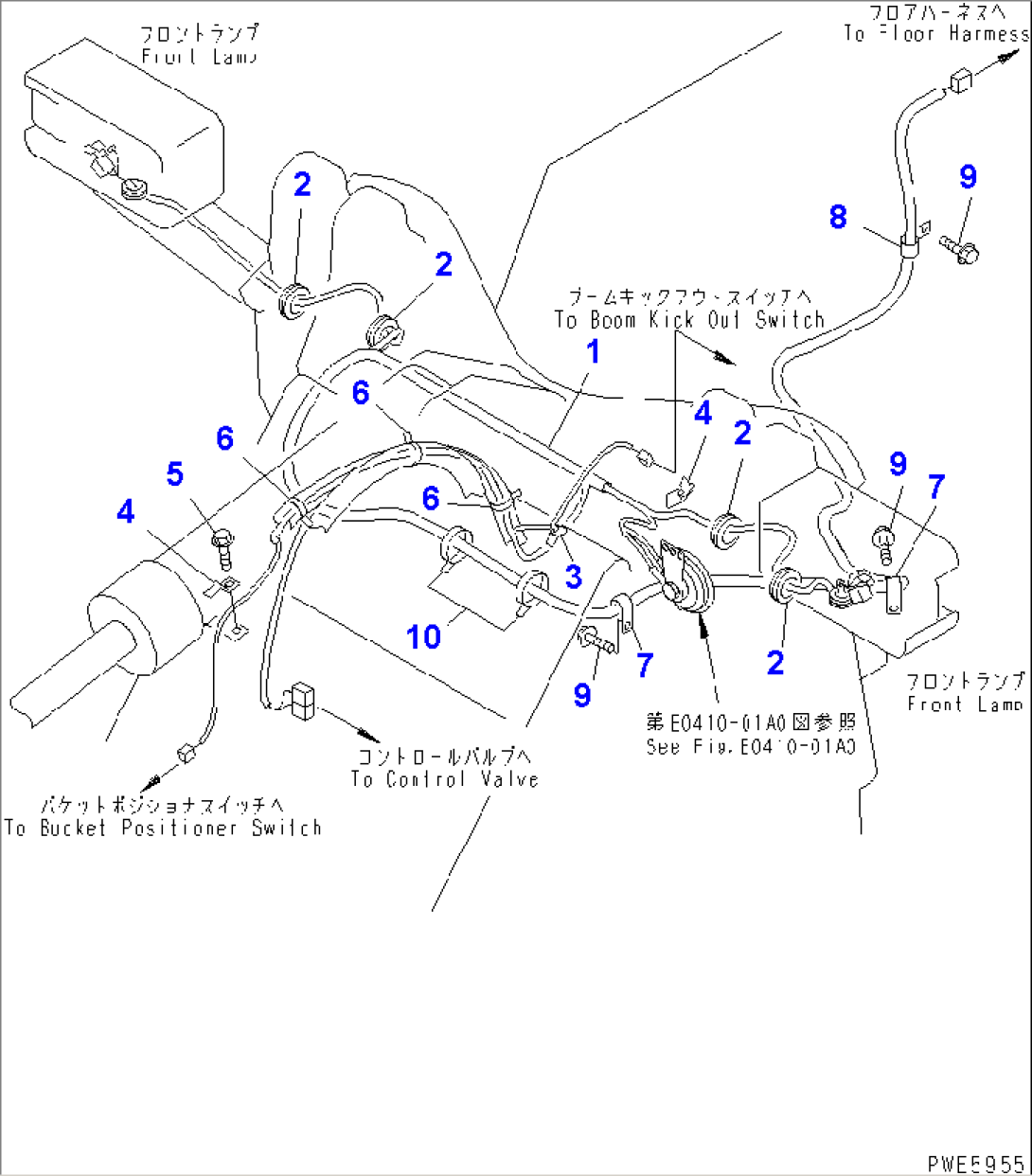 MAIN HARNESS (FRONT FRAME LINE)(#54619-)