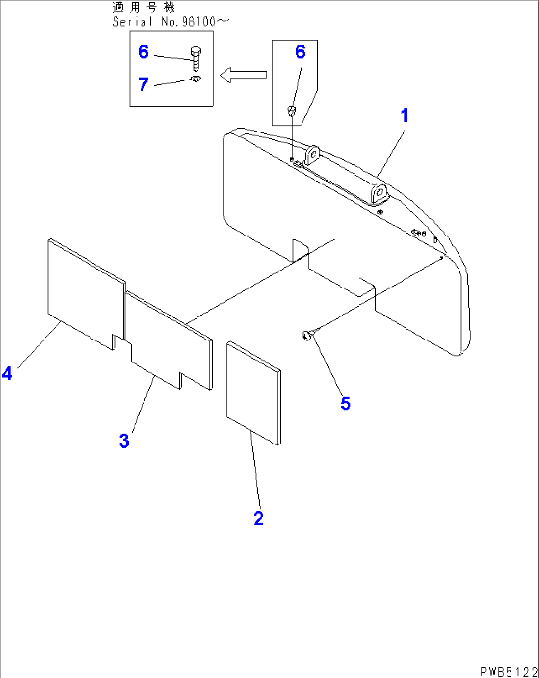 COUNTER WEIGHT (SLING) (3430 KG)(#94999-)