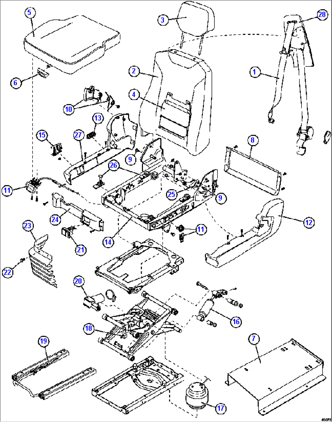 PASSENGER SEAT PC3493