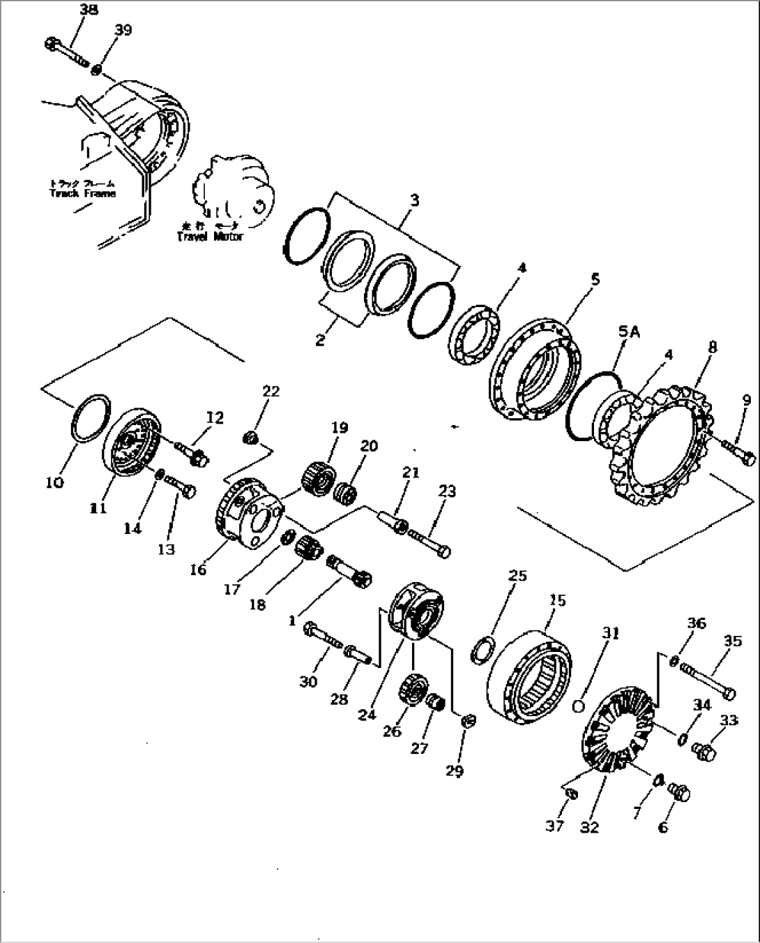 FINAL DRIVE AND SPROCKET (#57469-57492¤58019-)