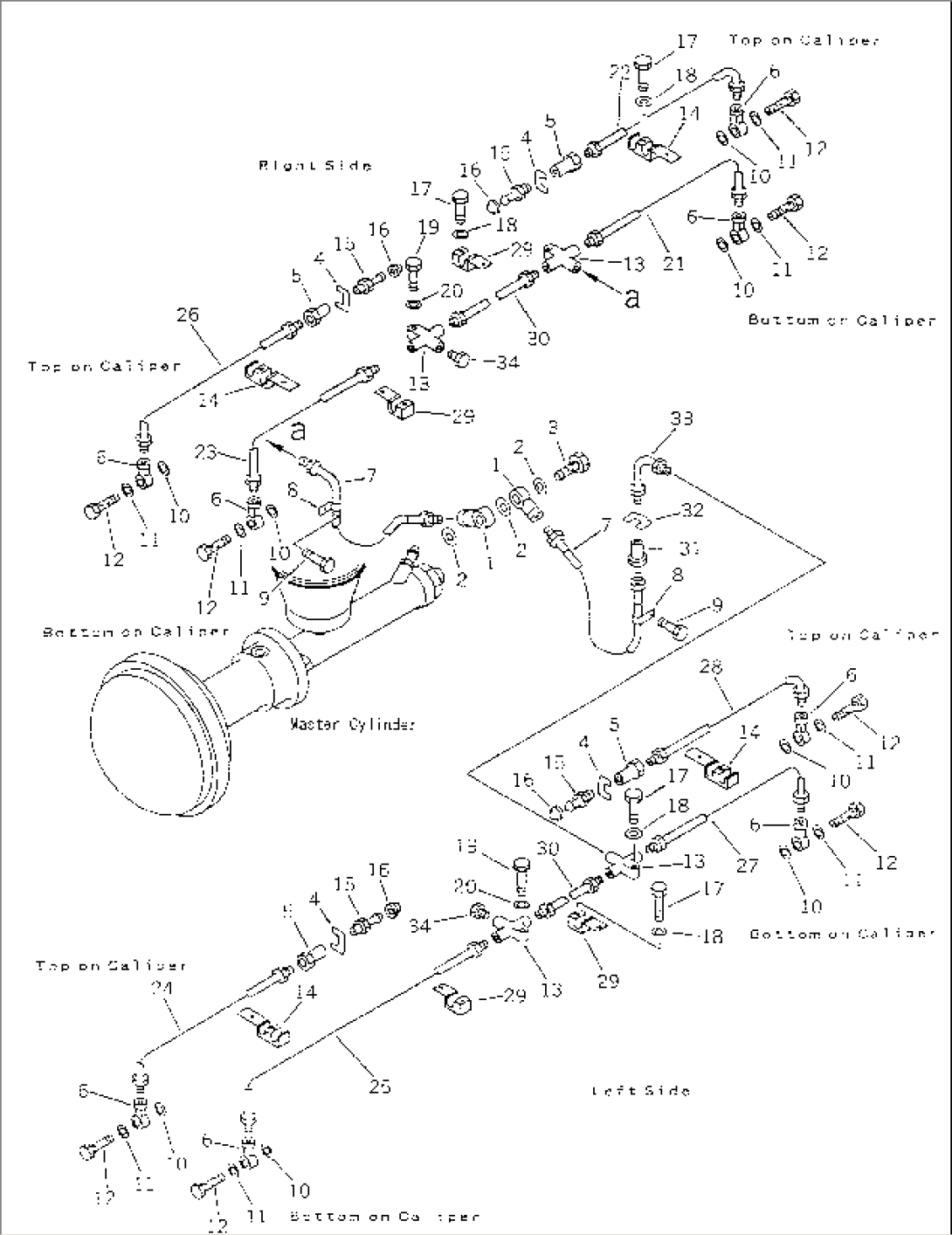 REAR BRAKE OIL SYSTEM(#303062-)