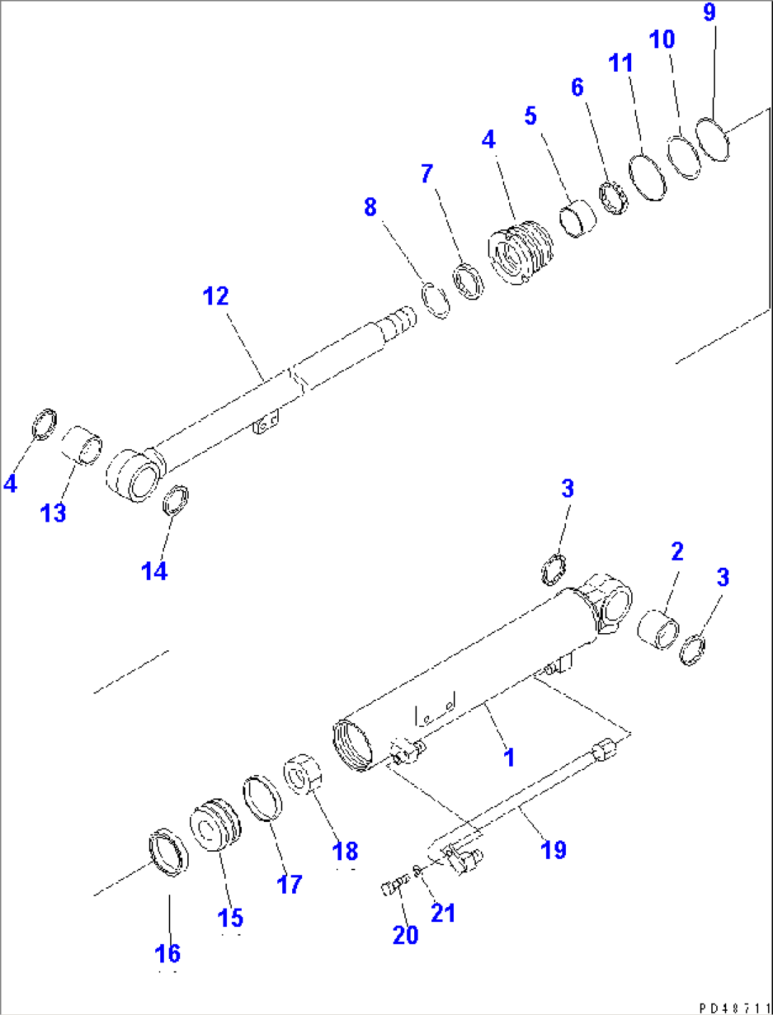 DUMP CYLINDER (INNER PARTS)