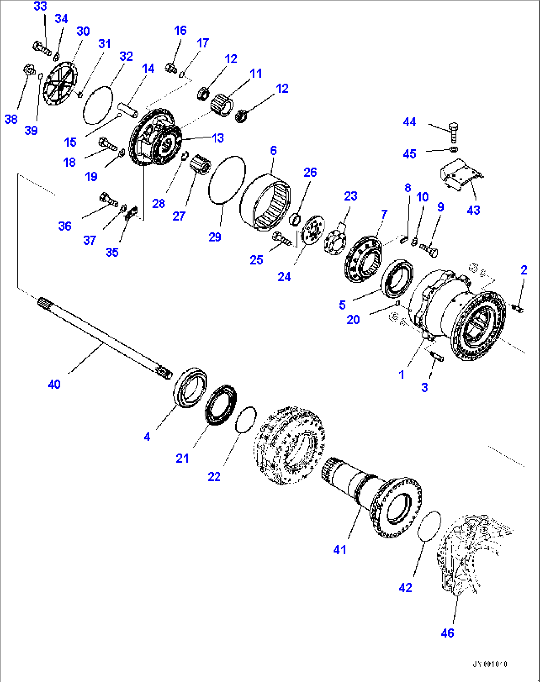 Rear Axle, Final Drive (#30001-)