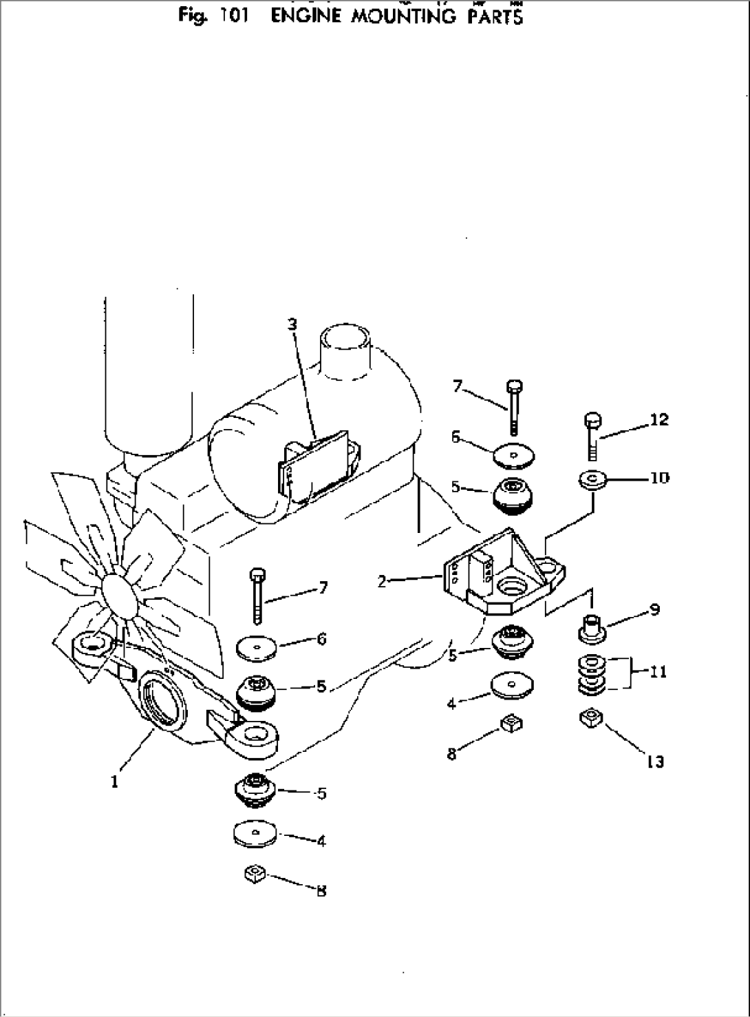 ENGINE MOUNTING PARTS