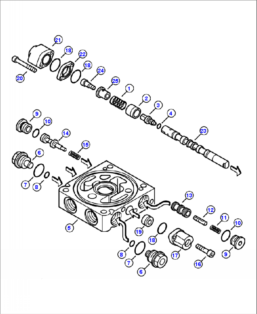 H3025-01A03 MAIN VALVE - STANDARD FLOW ATTACHMENT SECTION