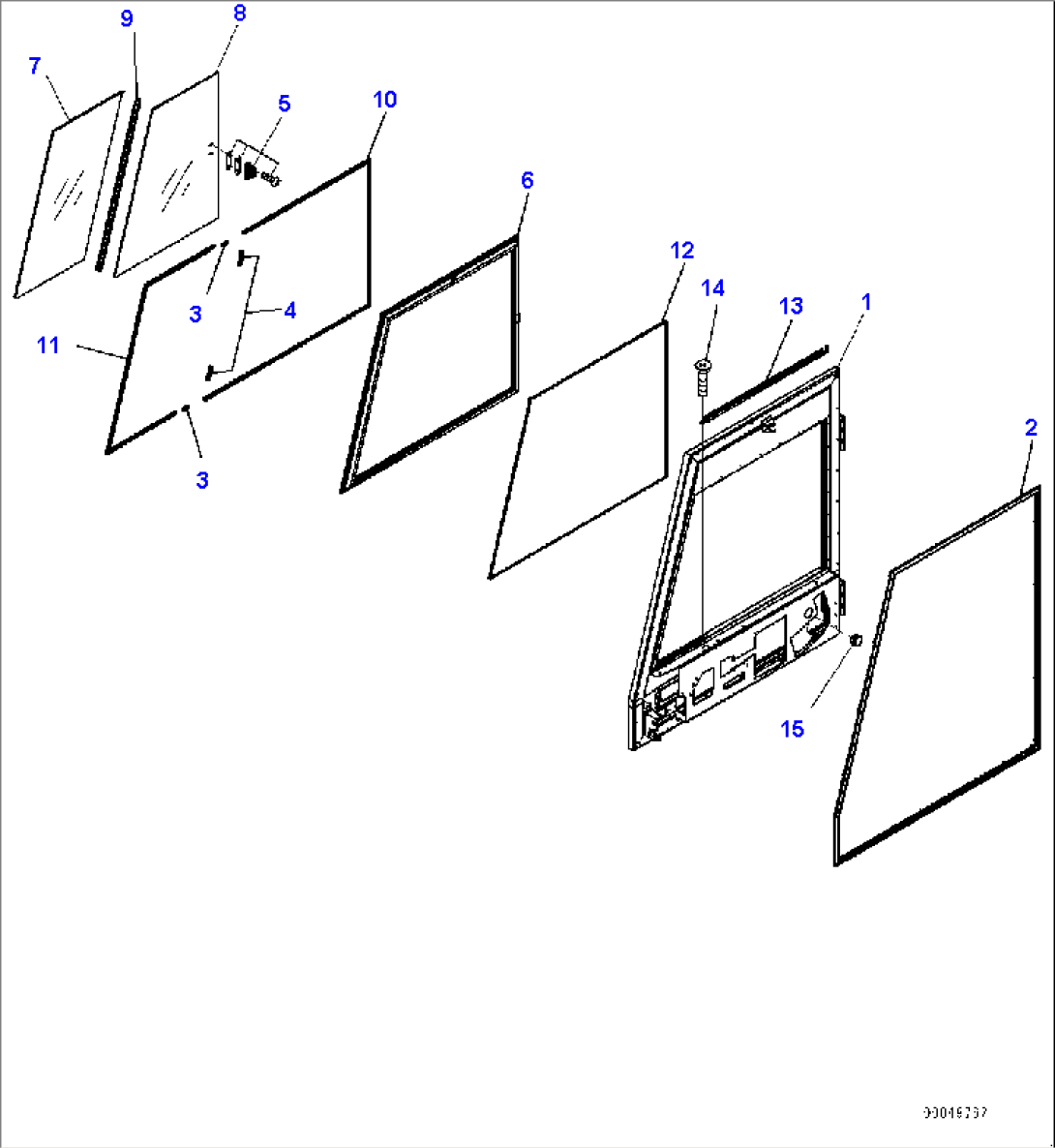 Cab, Door, R.H. (#7079-)