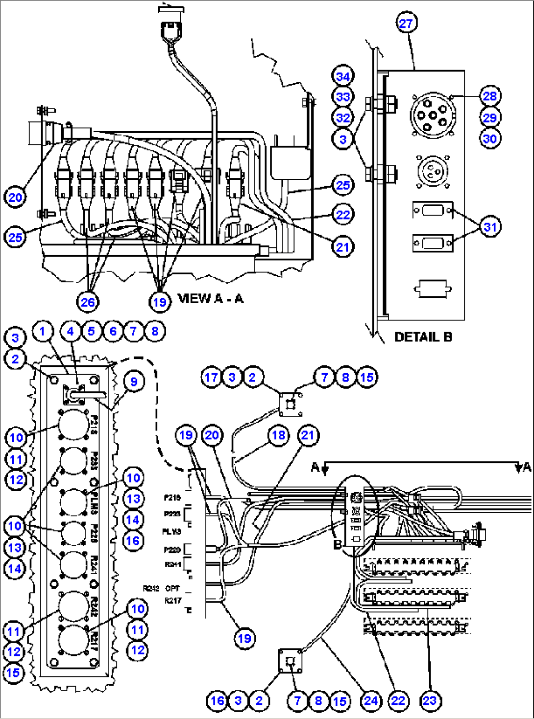 CAB CONNECTOR PLATE & WIRING