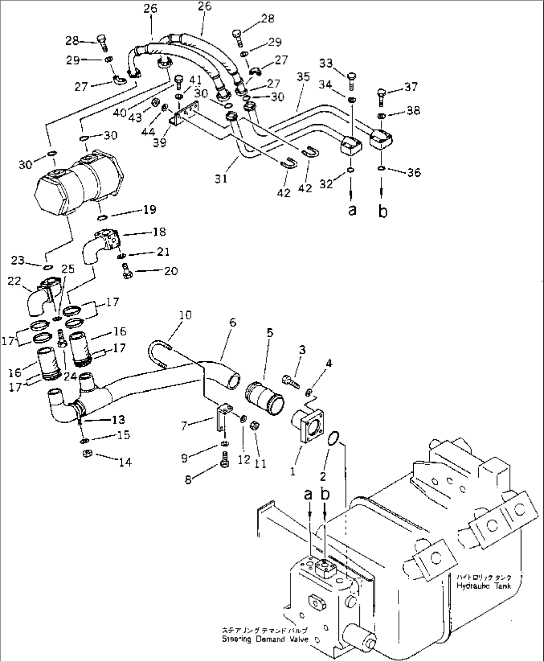 HYDRAULIC TANK TO PUMP PIPING
