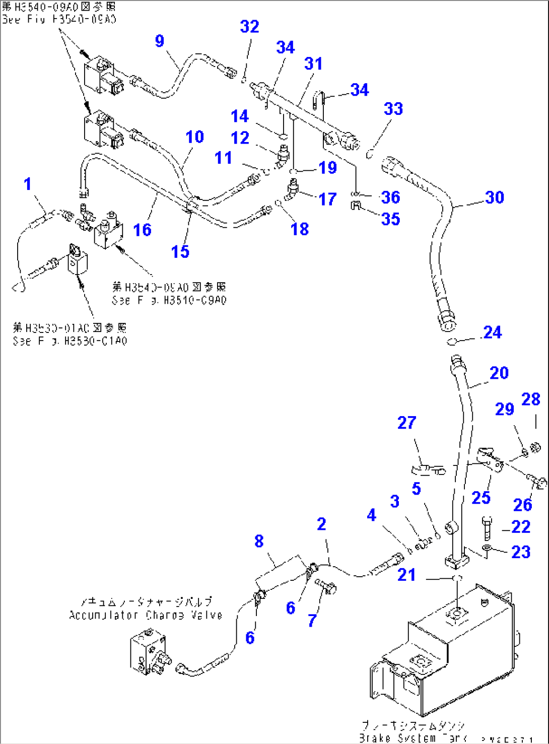 BRAKE PIPING (RETURN LINE)