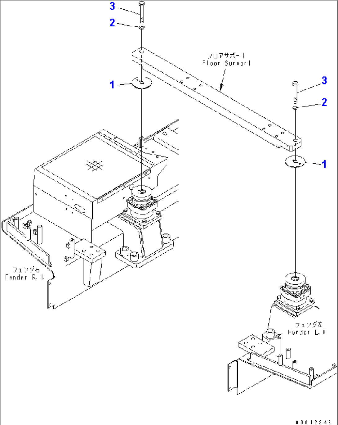 FLOOR MOUNT (FRONT)