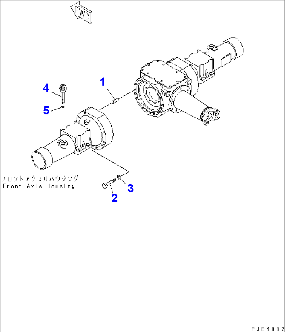 FRONT AXLE (AXLE HOUSING MOUNTING PARTS)