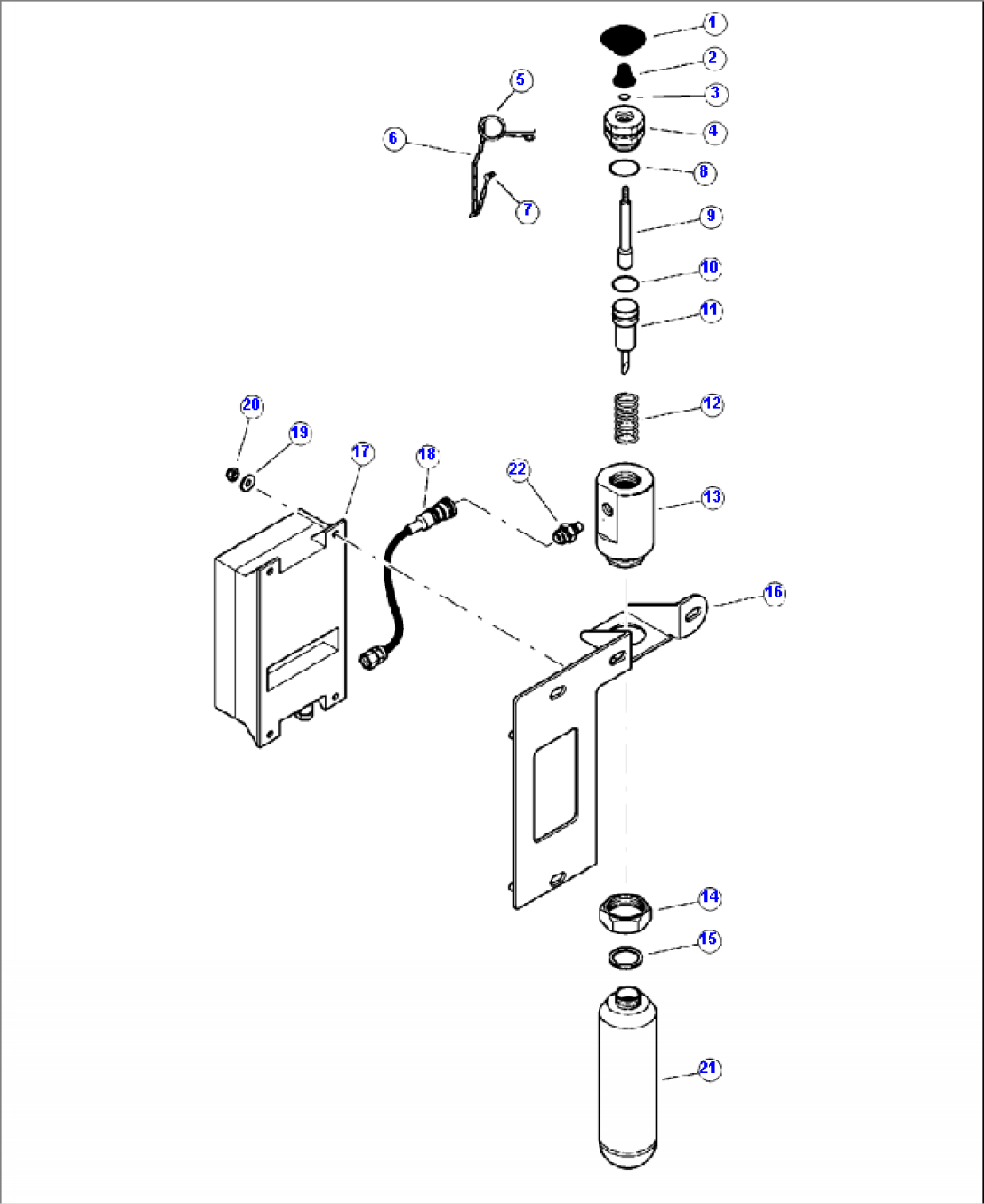 V0100-05A0 FIRE SUPPRESSION SYSTEM INTERIOR MANUAL ACTUATOR