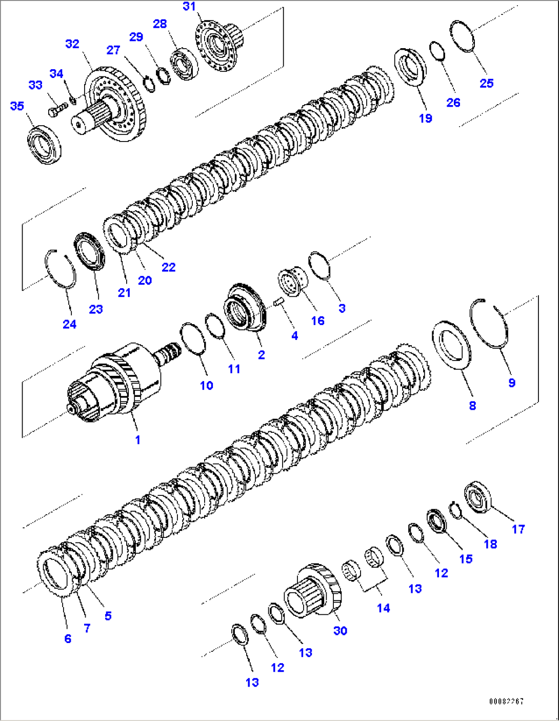 Torque Converter and Transmission, Reverse and 2nd Housing (#90216-)