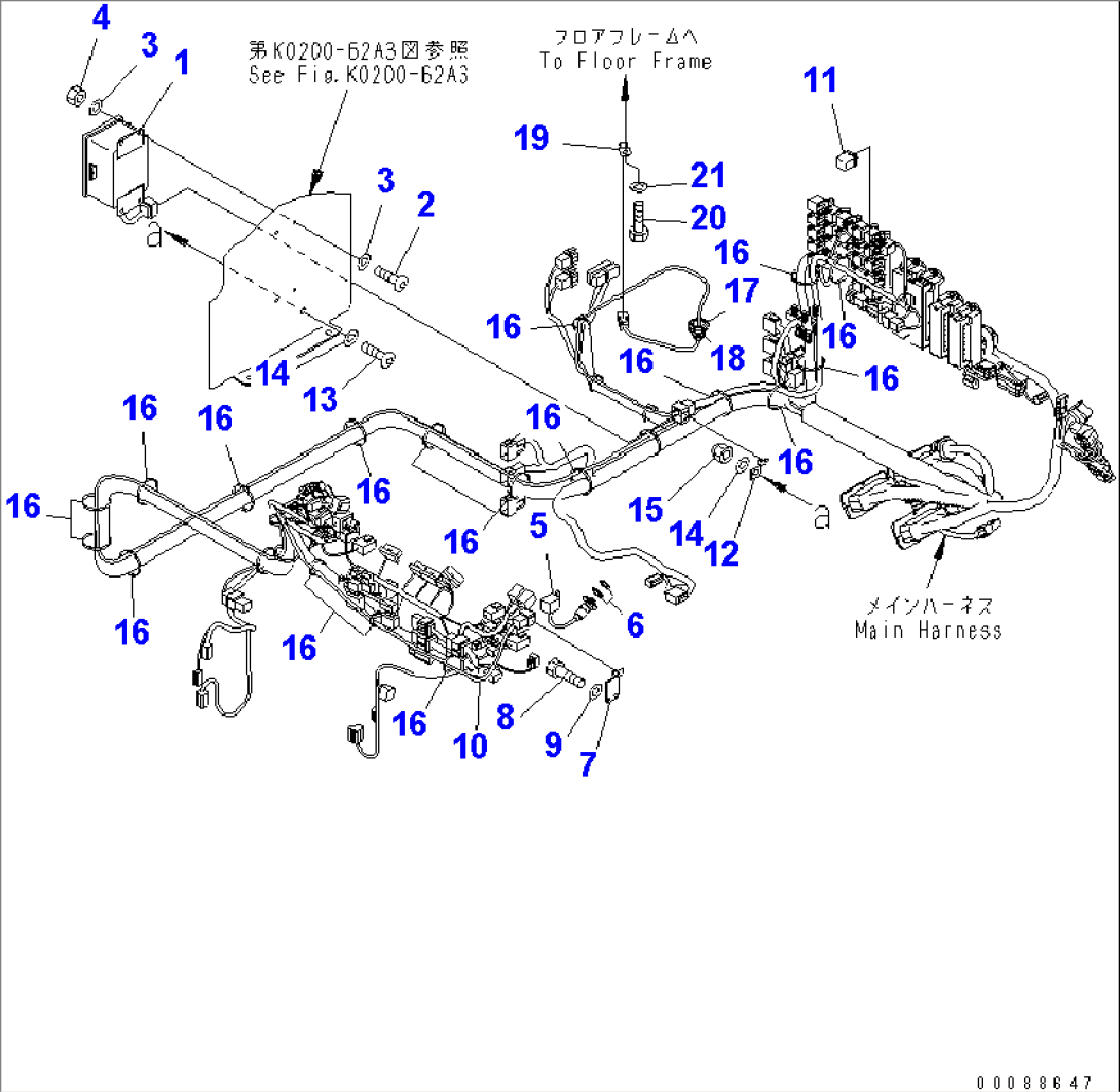 FLOOR (AUTO GREASE CONTROLLER)(#7840-)