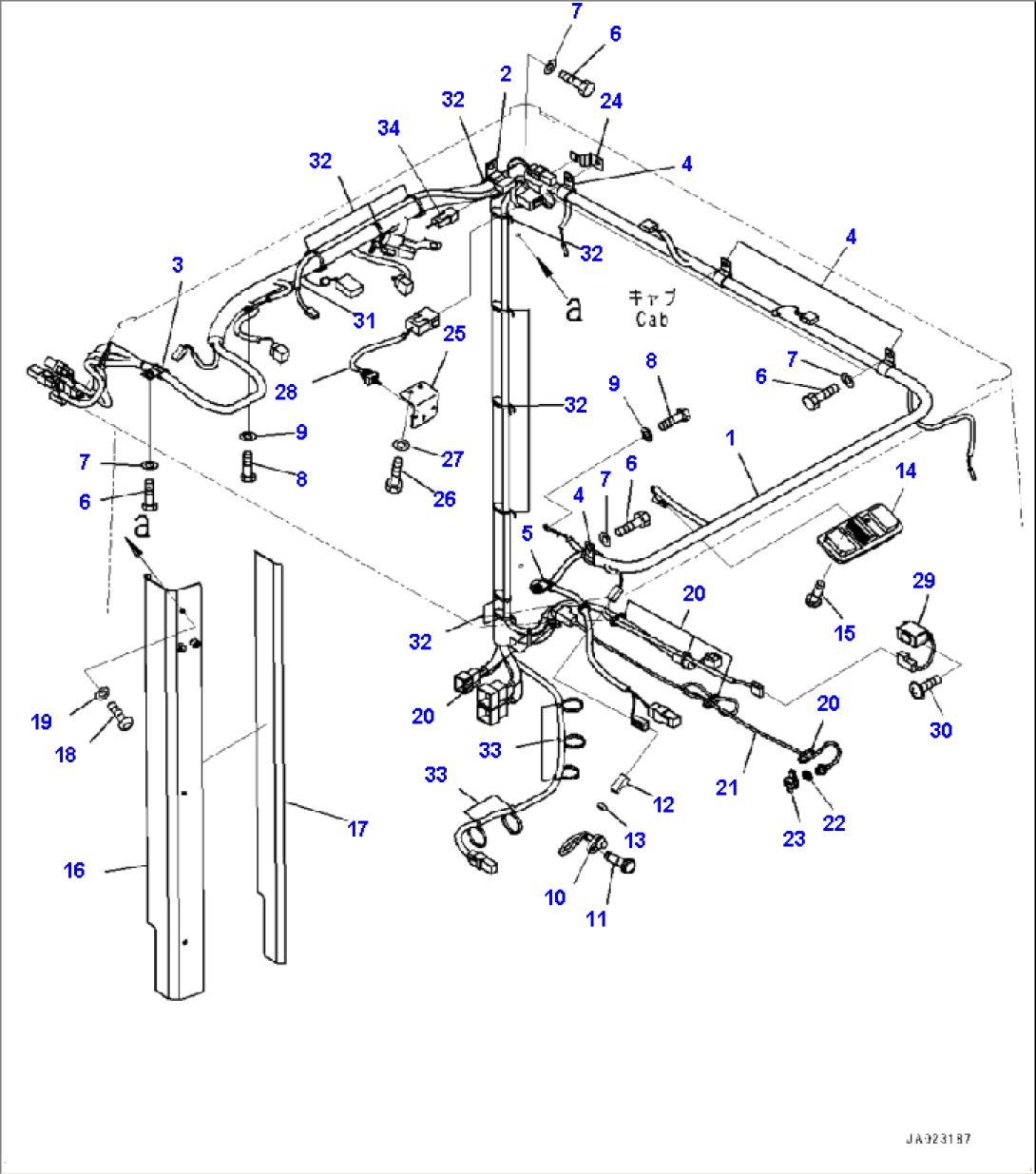 K0210-001015 CAB WIRING HARNESS