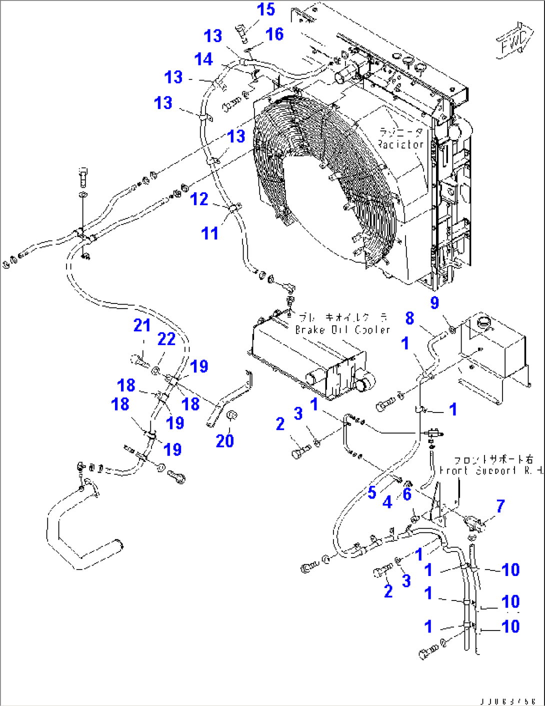 COOLANT LINE (1/2)(#15025-)