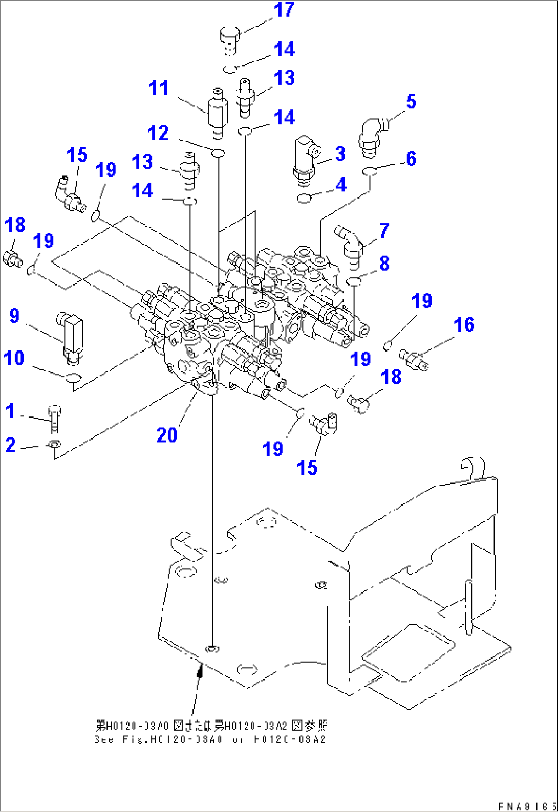 MAIN VALVE (MOUNT AND ELBOW) (FOR VALVE R.H.) (MONO BOOM)(#13217-18595)