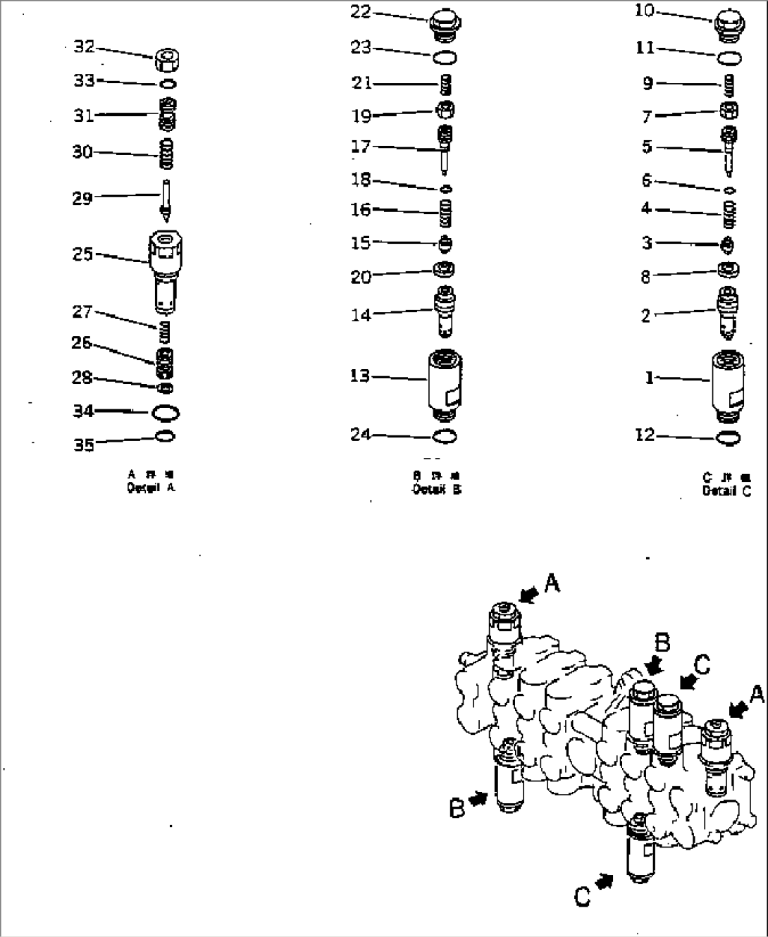 6-SPOOL VALVE (2/2) (KE AND USA SPEC.)