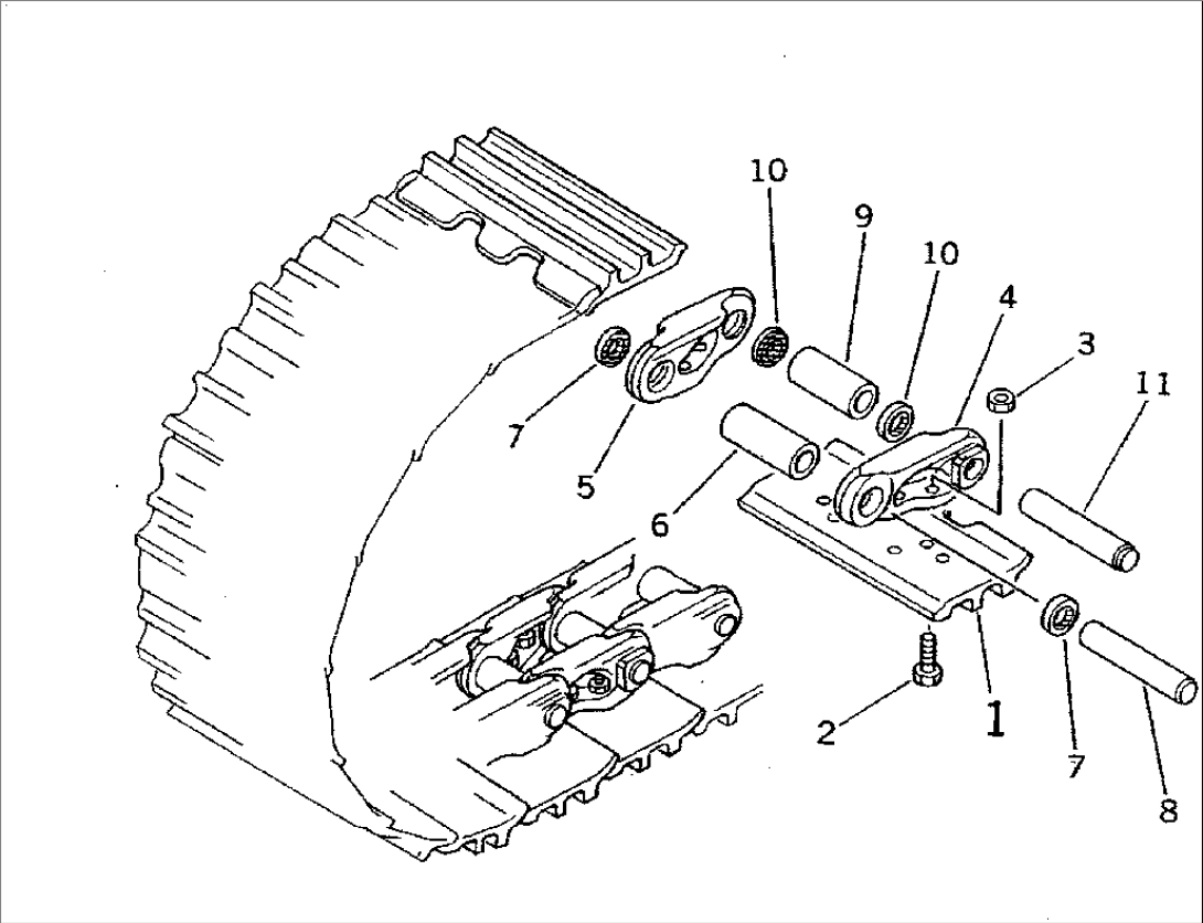 TRACK SHOE (MASTER PIN TYPE) (TRIPLE GROUSER)