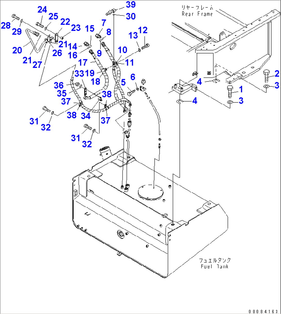 FUEL TANK (MOUNTING PARTS)(#55001-)
