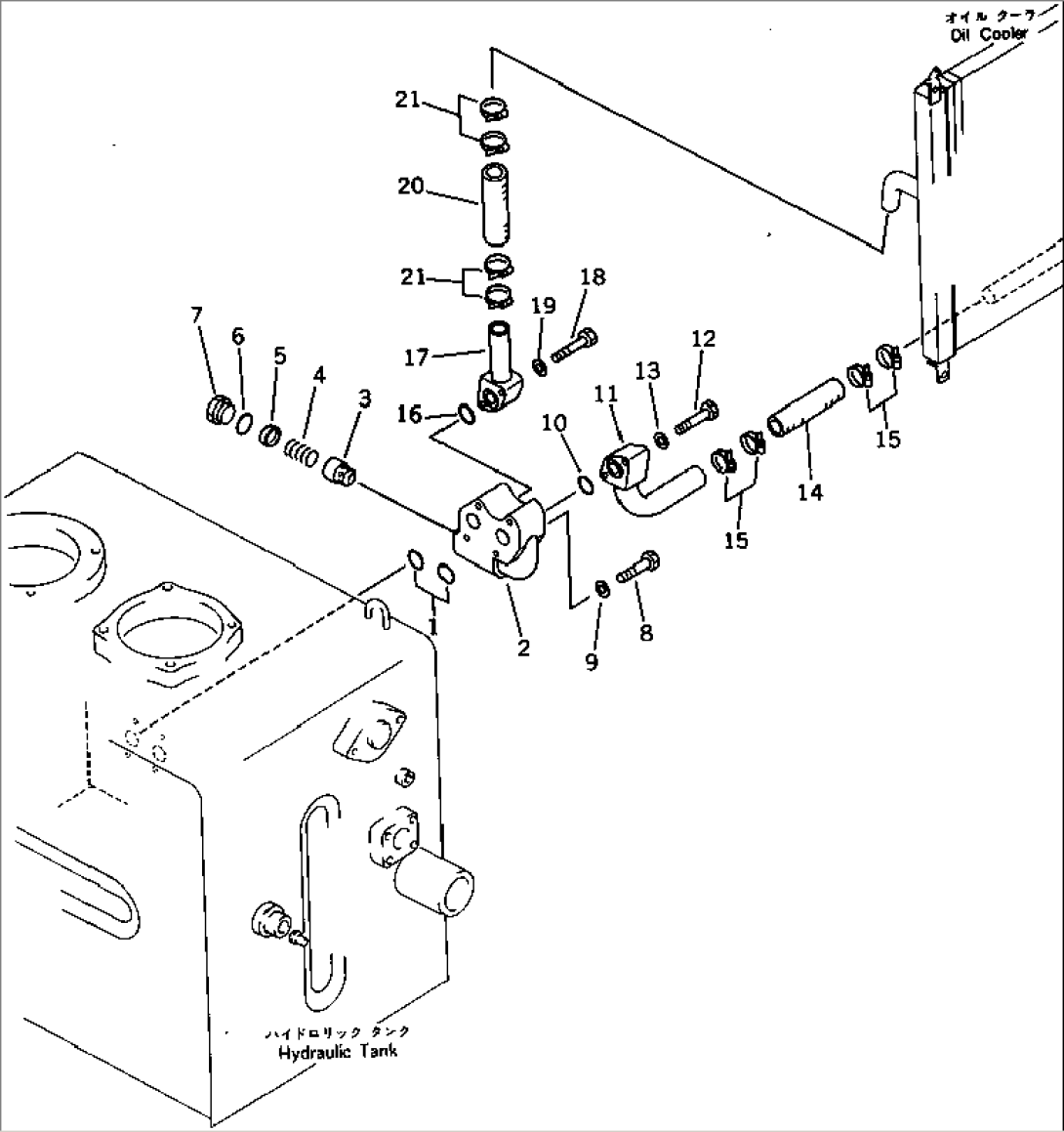 HYDRAULIC PIPING (RETURN AND OIL COOLER)