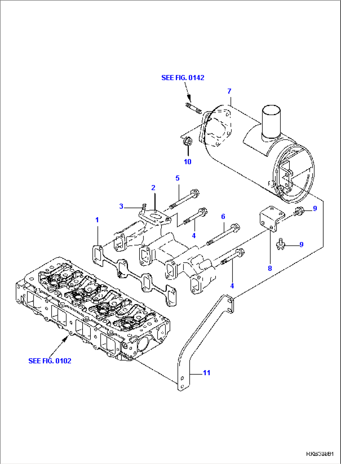 EXHAUST MANIFOLD AND SILENCER