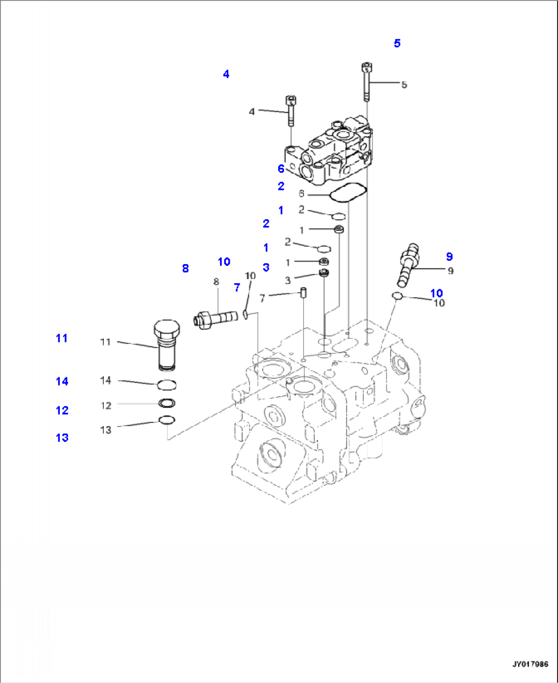 H0210-001017 HYDRAULIC PUMP COOLING FAN PUMP (4/4)