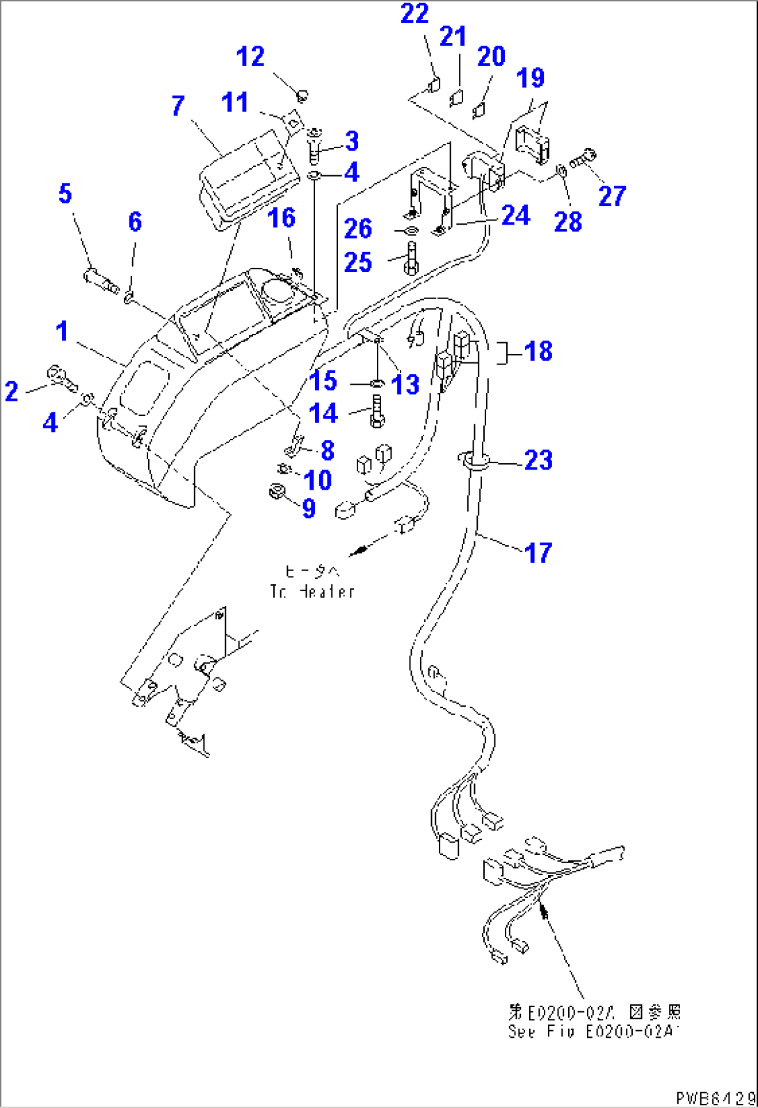 FLOOR FRAME (RIGHT STAND) (PANEL AND HARNESS) (WITH AIR CONDITIONER)(#32001-)