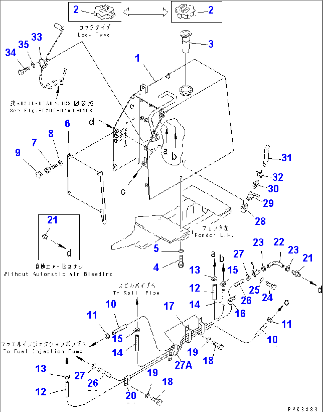 FUEL TANK AND PIPING(#47617-)