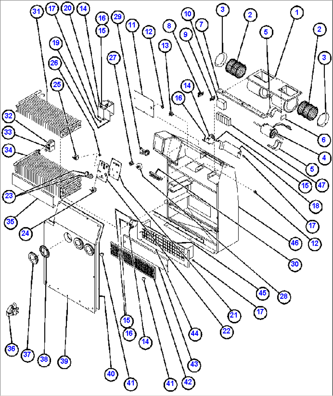 HEATER/AIR CONDITIONER ASSEMBLY (SM6200)