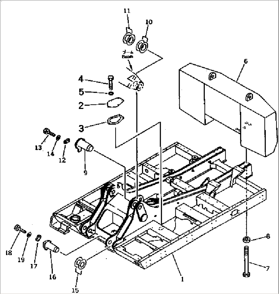 REVOLVING FRAME (FOR LOW CAB) (FOR ADDITIONAL OIL COOLER)(#10340-)