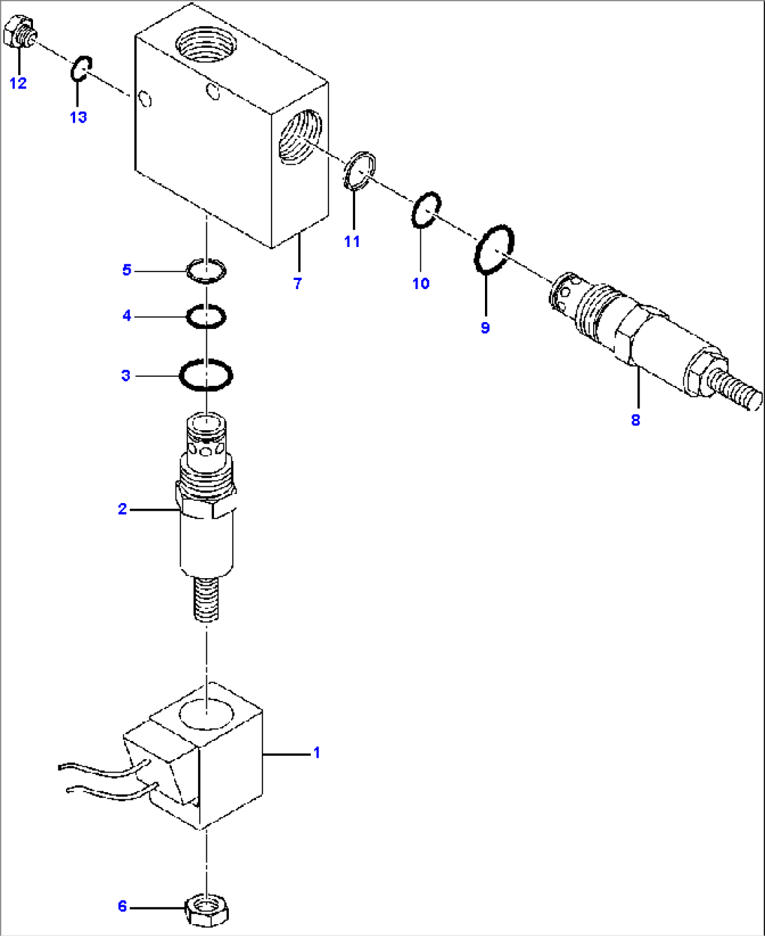 FIG. H5180-01A28 LOCK/UNLOCK DIFFERENTIAL - CONTROL AND RELIEF VALVE