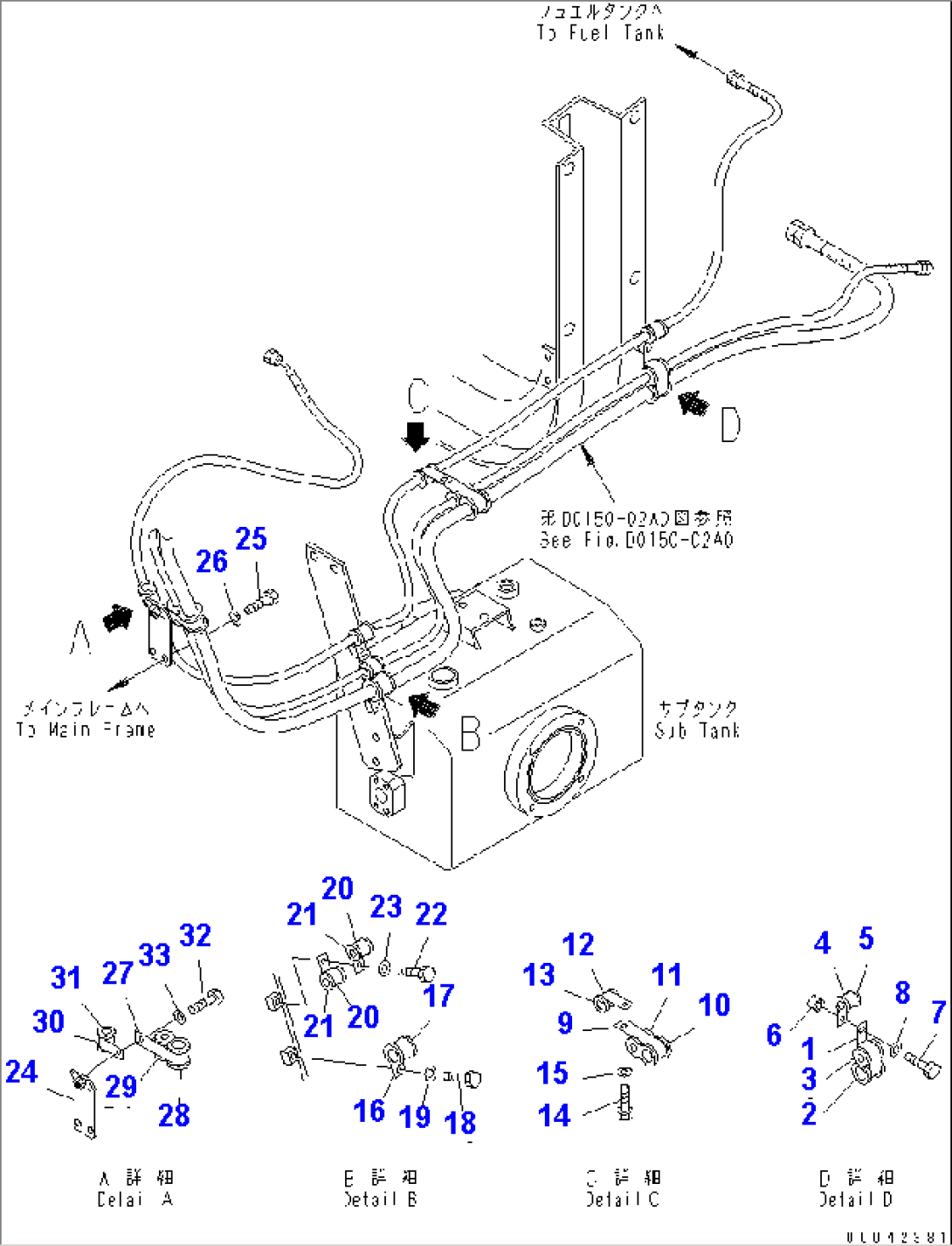 FUEL LINE (1/2)(#11001-)