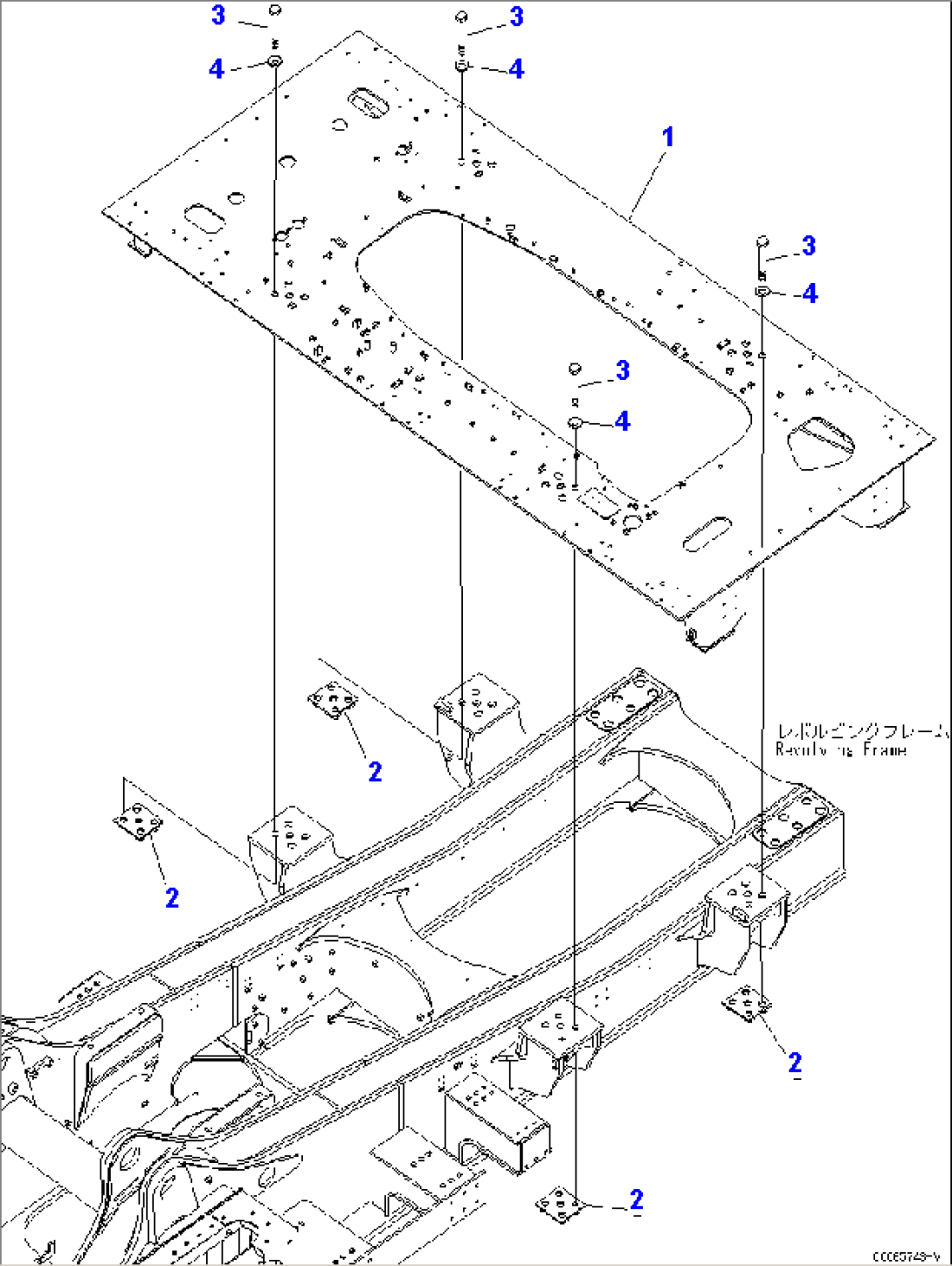 CONTAINER BASE FRAME (COLD WEATHER SPEC.)(#20001-)
