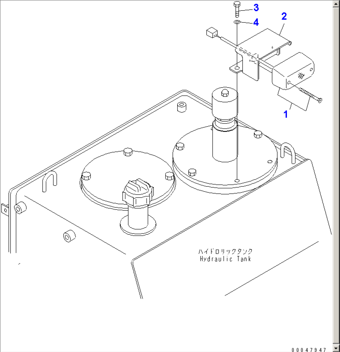 HYDRAULIC TANK (TURN SIGNAL LAMP)(#2001-)
