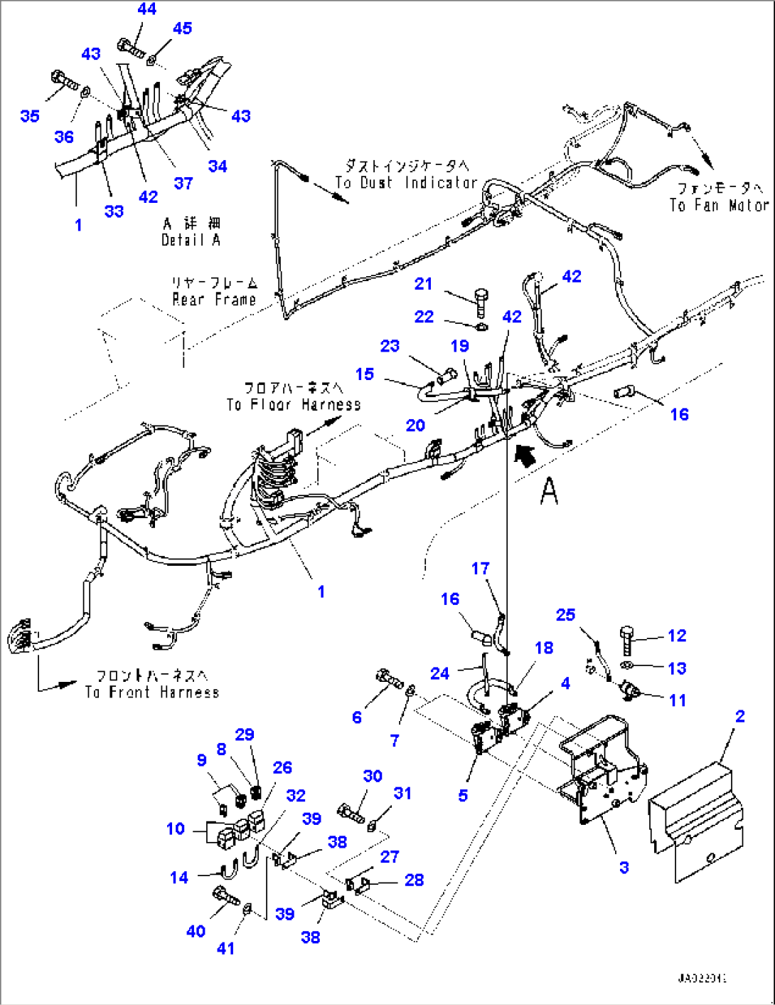 Rear Wiring Harness, Wiring Harness and Switch (#67404-)