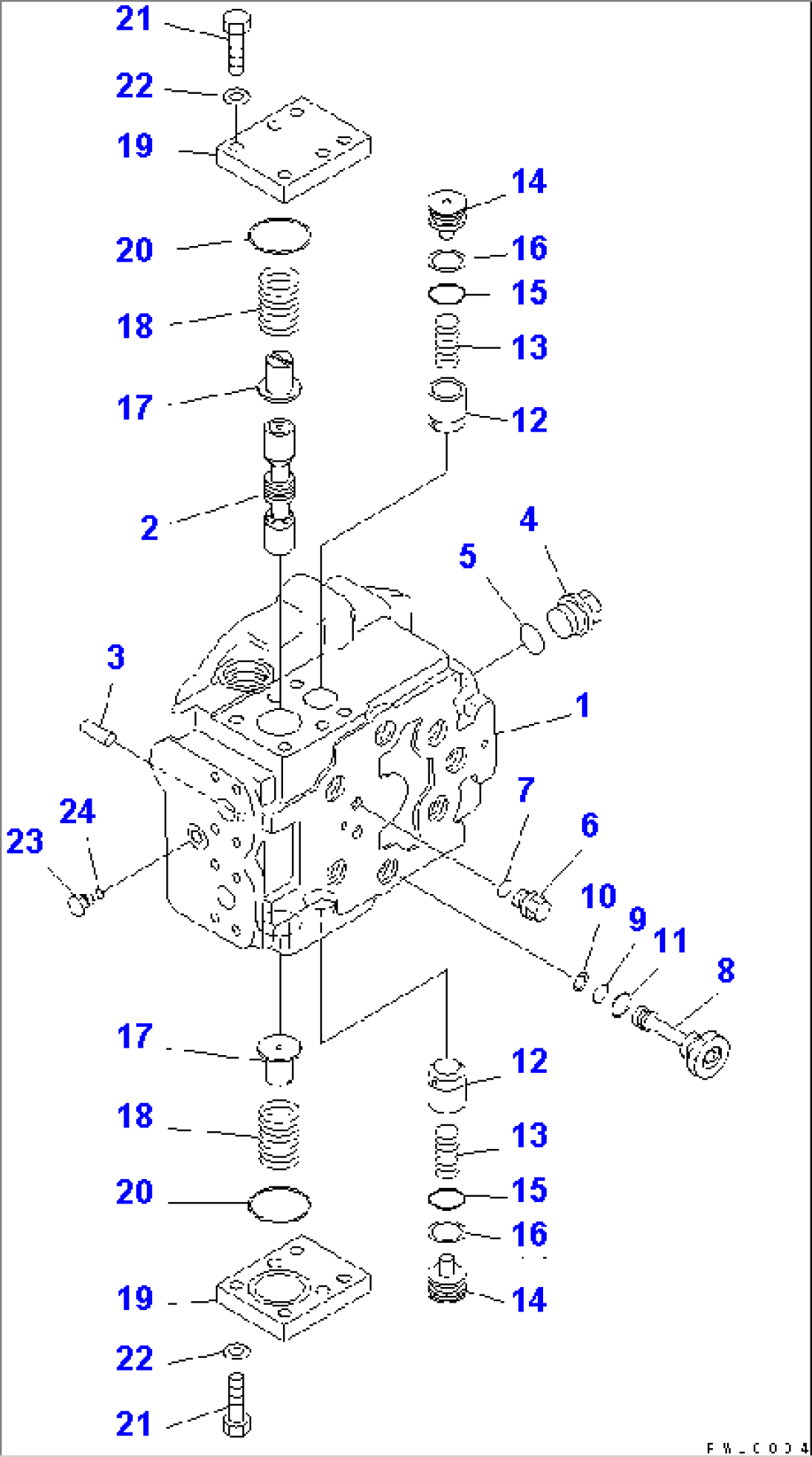 TRAVEL MOTOR (2/3)(#15039-)