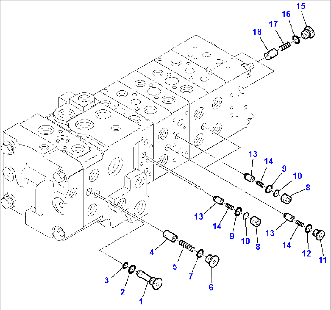 8-SPOOL CONTROL VALVE (10/16)