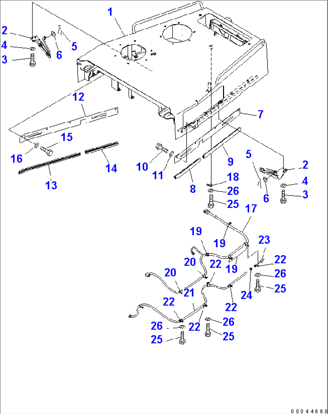 ENGINE HOOD AND SIDE COVER (HOOD)(#35001-)