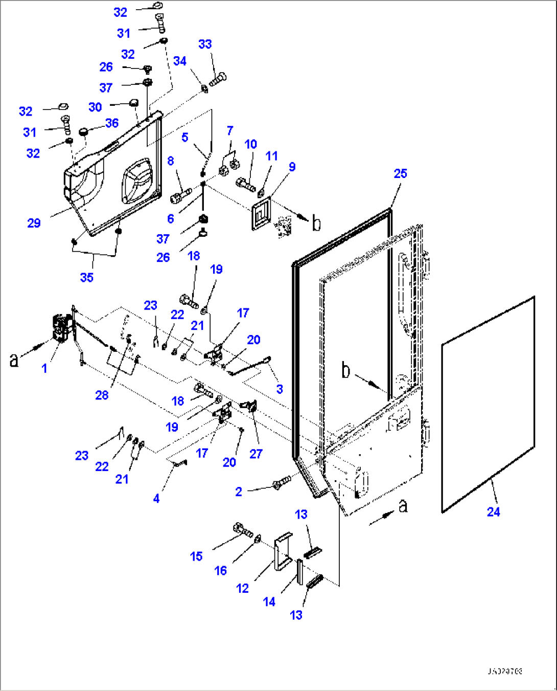 ROPS Cab, Door, L.H. (#90523-91201)