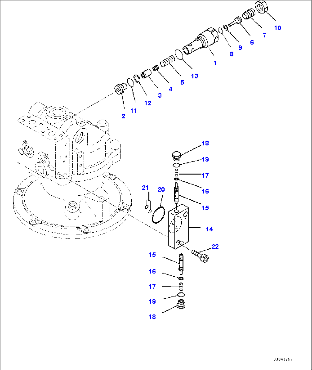 SWING MOTOR (3/3) (#K51121-)
