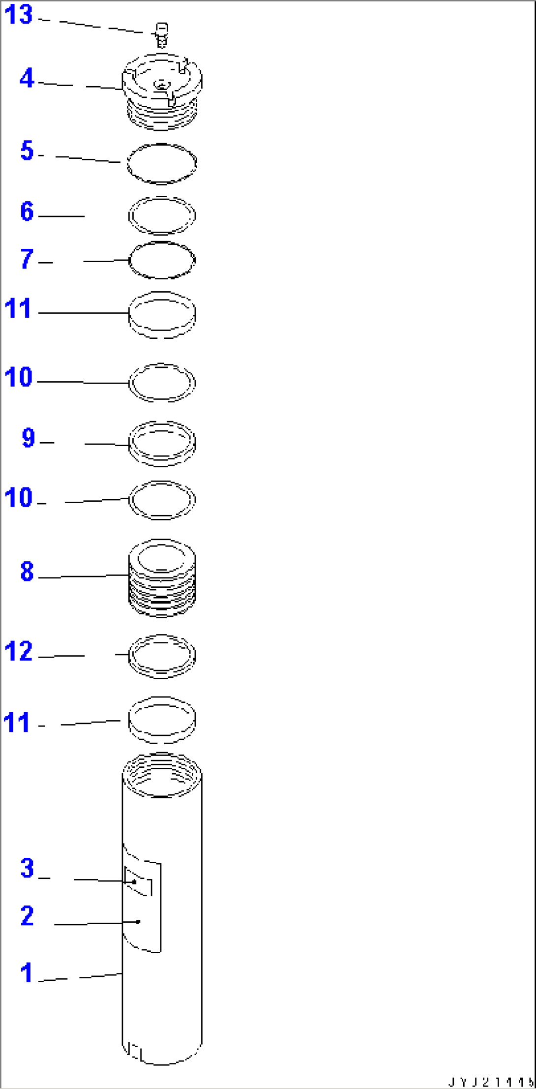 ACCUMULATOR (BRAKE CONTROL)(#53001-54446)