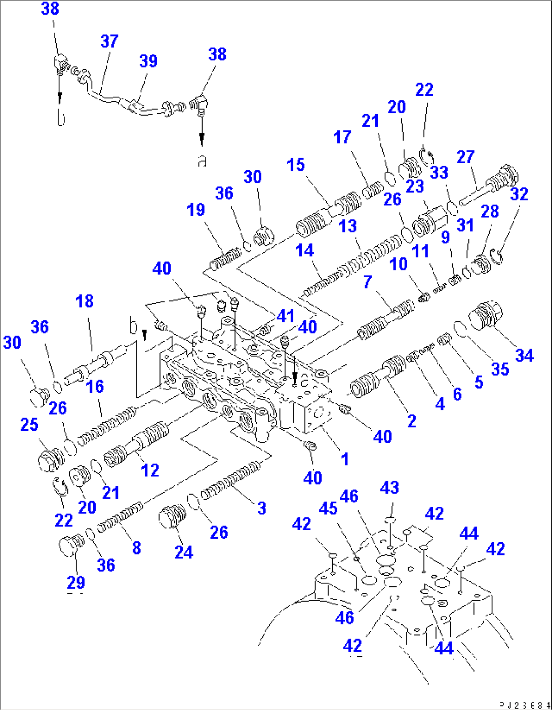 TORQUE CONVERTER CONTROL VALVE (SERVICE PARTS)(#1115-)